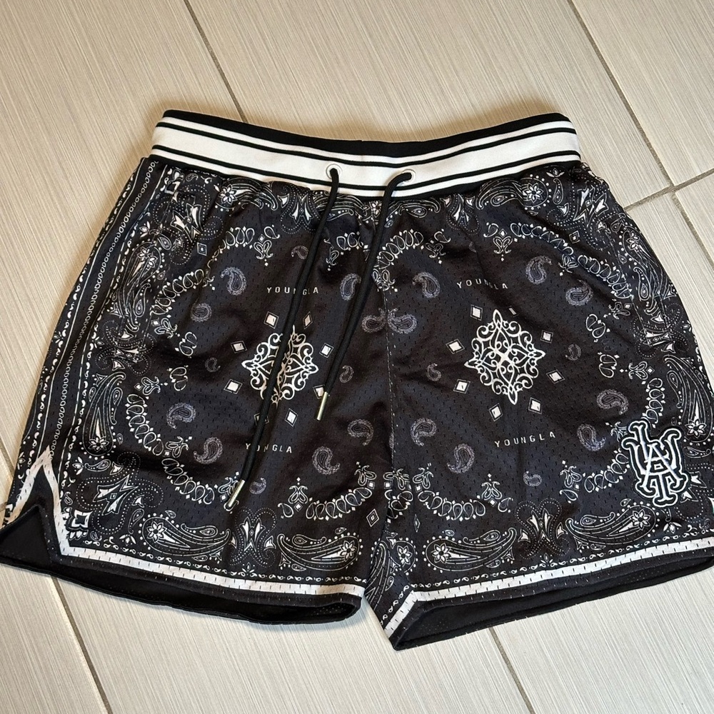 YoungLA Black Shorts